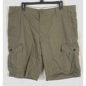 Dockers Mens Cargo Shorts Size 38 Tan Khaki Chino Flat Front